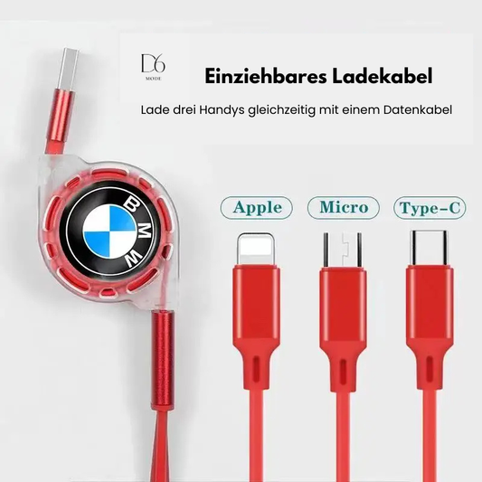 3-in-1 Schnelllade-Datenkabel für BMW M Performance